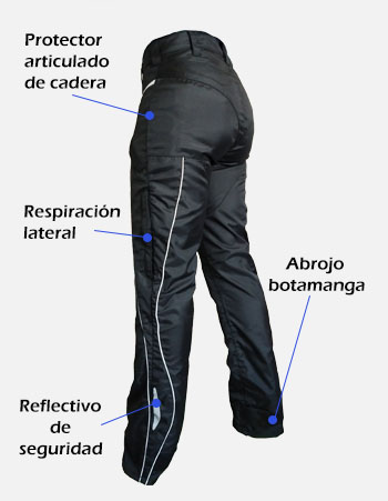 pantalon de moto para mujer SRaggio